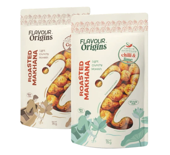 Flavour Origins Makhana product lineup